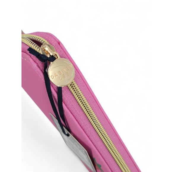 Dabney Lee Strawberry‎ Print Pink Zip Wallet NWT Faux Leather Clutch - Picture 4 of 7